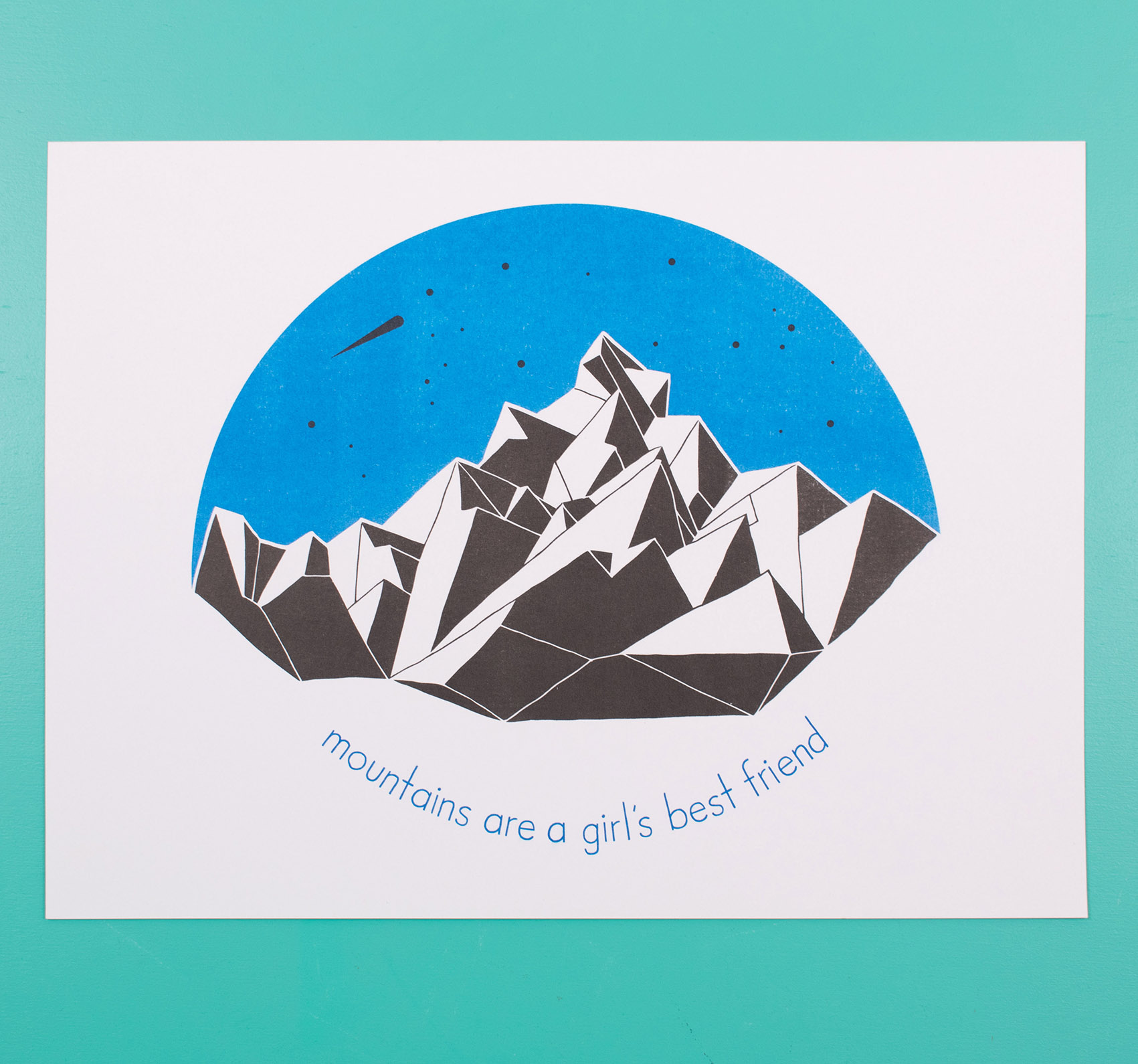 risographie risography riso print mountains outdoor